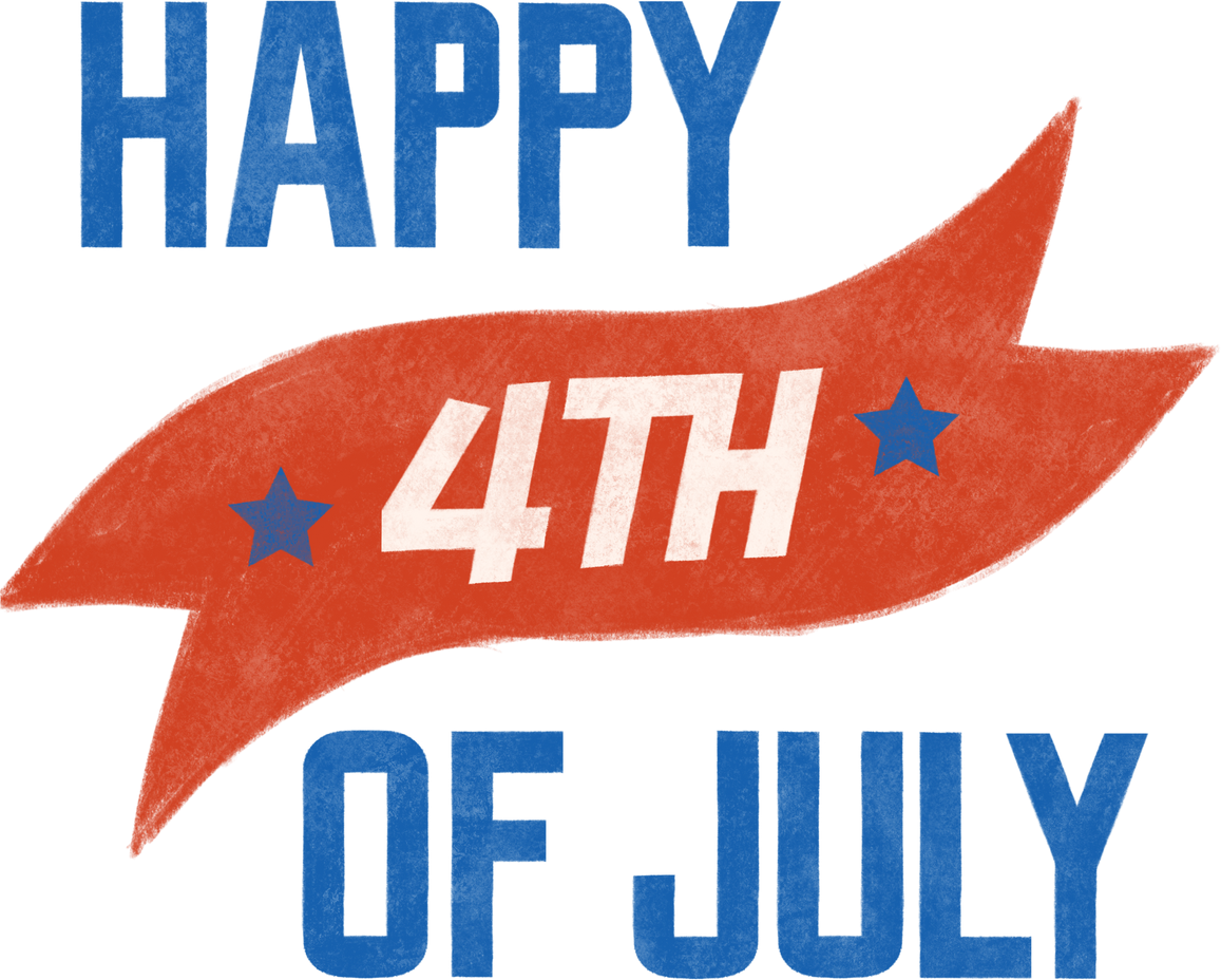 4th of July Retro Vintage Typography 